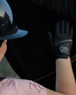 Black Glitter Gloves Sophie